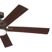 Kichler 330060 Lucian 60" Ceiling Fan with LED Light Kit - Olde Bronze with Walnut/Cherry Blades