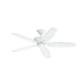Kichler 330160 Renew 52" Ceiling Fan - Matte White with Matte White/Distressed Antique Gray Blade