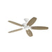 Kichler 330160 Renew 52" Ceiling Fan - Matte White with Matte White/Distressed Antique Gray Blade