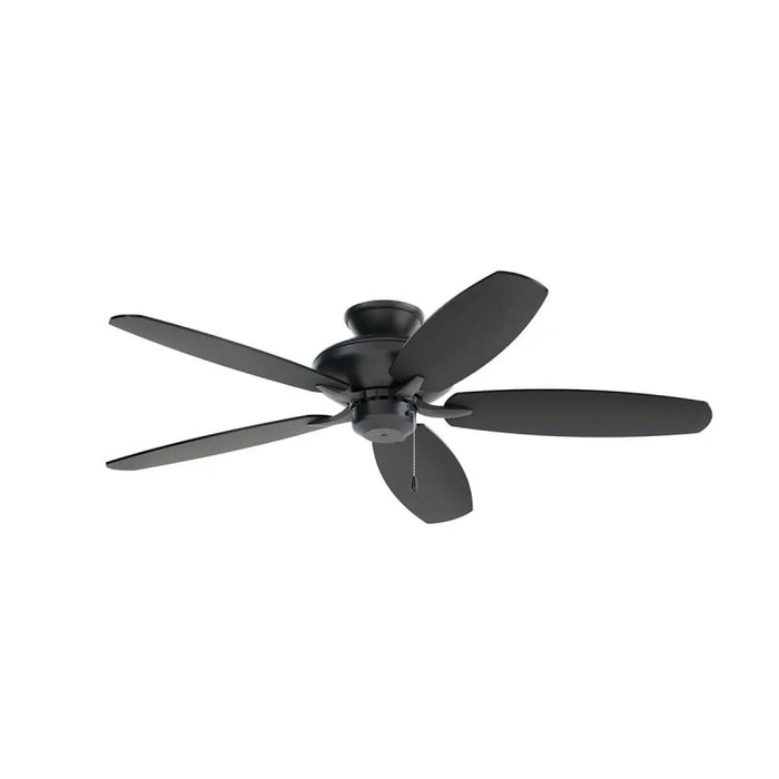 Kichler 330160 Renew 52" Ceiling Fan - Satin Black with Satin Black/Silver Blade