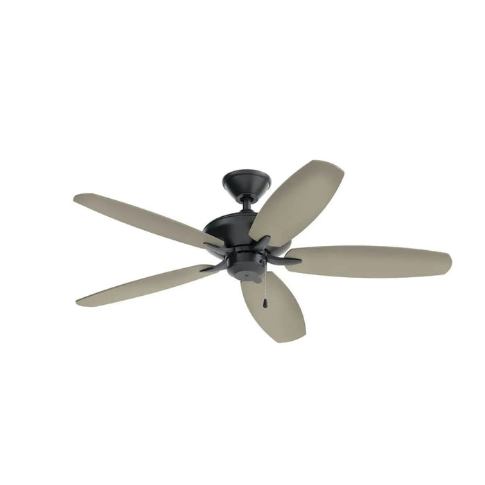 Kichler 330160 Renew 52" Ceiling Fan - Satin Black with Satin Black/Silver Blade
