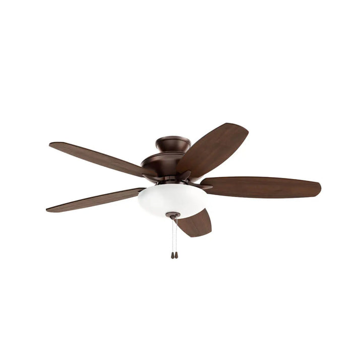 Kichler 330161 Renew 52" Ceiling Fan with LED Light Kit - Oil Brushed Bronze with Walnut/Cherry Blades