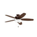 Kichler 330161 Renew 52" Ceiling Fan with LED Light Kit - Oil Brushed Bronze with Walnut/Cherry Blades