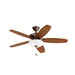 Kichler 330161 Renew 52" Ceiling Fan with LED Light Kit - Oil Brushed Bronze with Walnut/Cherry Blades