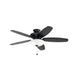 Kichler 330161 Renew 52" Ceiling Fan with LED Light Kit - Satin Black with Satin Black/Silver Blades