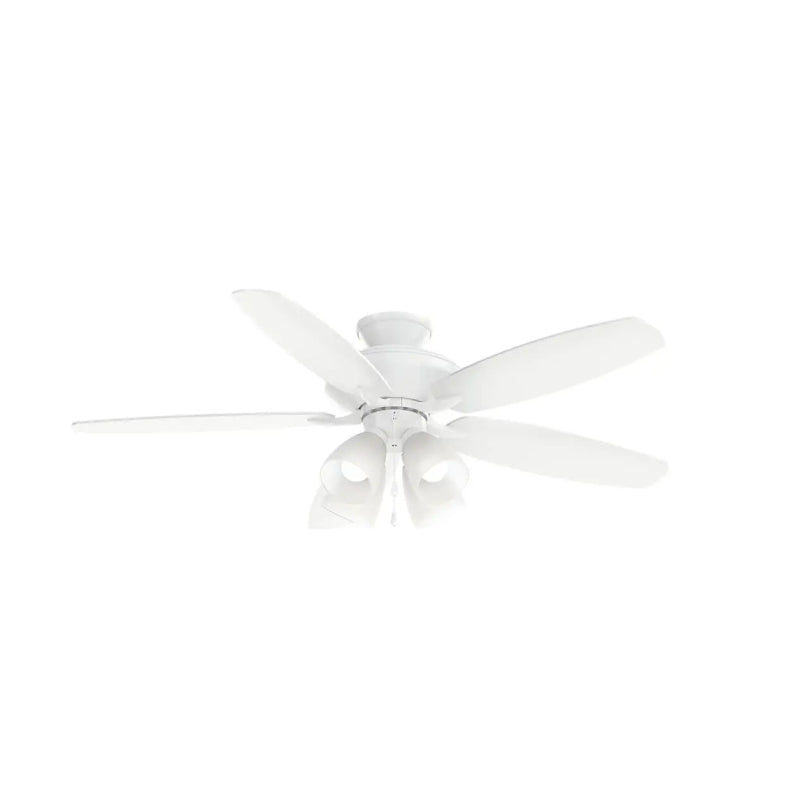 Kichler 330162 Renew 52" Ceiling Fan with LED Light Kit - Matte White with Matte White/Distressed Antique Gray Blades