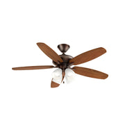 Kichler 330162 Renew 52" Ceiling Fan with LED Light Kit - Oil Brushed Bronze with Walnut/Cherry Blades
