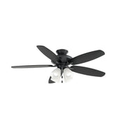 Kichler 330162 Renew 52" Ceiling Fan with LED Light Kit - Satin Black with Satin Black/Silver Blades