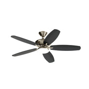 Kichler 330163 Renew 52" Ceiling Fan with LED Light Kit - Painted Brushed Nickel with Silver/Satin Black Blades