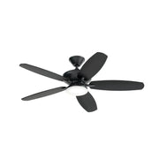 Kichler 330163 Renew 52" Ceiling Fan with LED Light Kit - Satin Black with Satin Black/Silver Blades