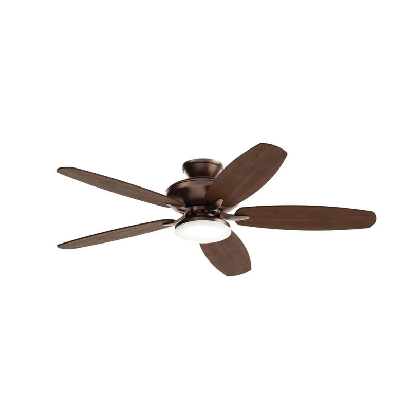 Kichler 330163 Renew 52" Ceiling Fan with LED Light Kit - Satin Natural Bronze with Walnut/Cherry Blades