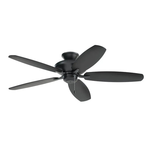 Kichler 330164 Renew 52" Ceiling Fan - Satin Black&nbsp;with Satin Black/Silver Blade