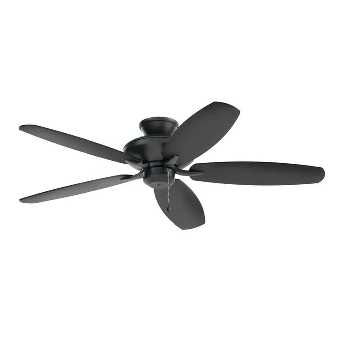 Kichler 330164 Renew 52" Ceiling Fan - Satin Black&nbsp;with Satin Black/Silver Blade