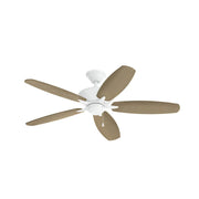 Kichler 330165 Renew 52" Ceiling Fan - Matte White with Matte White/Distressed Antique Gray Blade