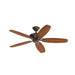 Kichler 330165 Renew 52" Ceiling Fan - Satin Natural Bronze with Walnut/Cherry Blades