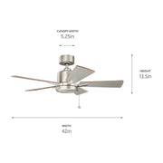 Kichler 330241 Lucian 42" Ceiling Fan