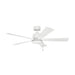 Kichler 330242 Lucian 52" Ceiling Fan - Matte White with Matte White Blade