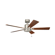 Kichler 330242 Lucian 52" Ceiling Fan - Brushed Nickel with Silver/Walnut Blades