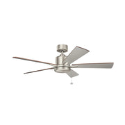 Kichler 330242 Lucian 52" Ceiling Fan -  Brushed Nickel with Silver/Walnut Blades