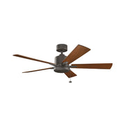 Kichler 330242 Lucian 52" Ceiling Fan - Olde Bronze with Cherry/Walnut Blade