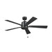 Kichler 330242 Lucian 52" Ceiling Fan - Satin Black with Silver/Black Blades