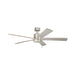 Kichler 330243 Lucian 60" Ceiling Fan - Brushed Nickel with Walnut/Silver Blades