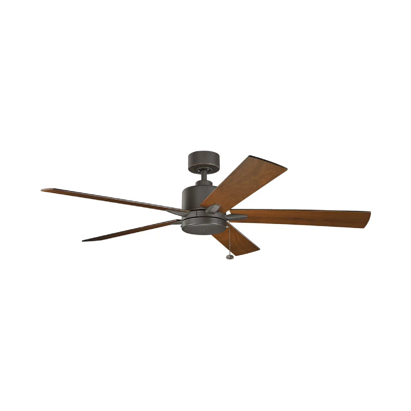 Kichler 330243 Lucian 60" Ceiling Fan - Olde Bronze with Cherry/Walnut Blade