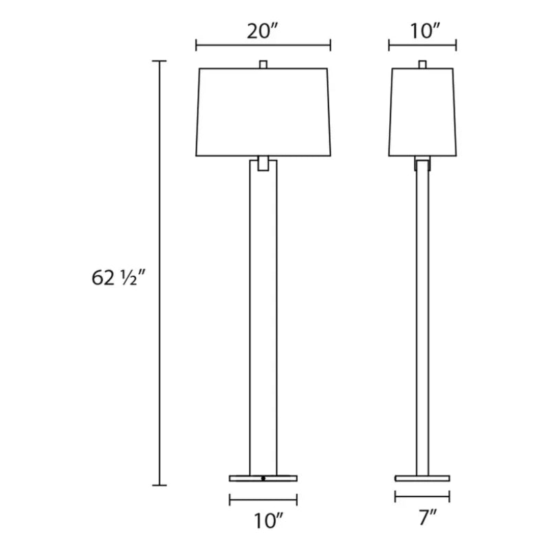 Sonneman 3306 Monolith 1-lt 63" Floor Lamp
