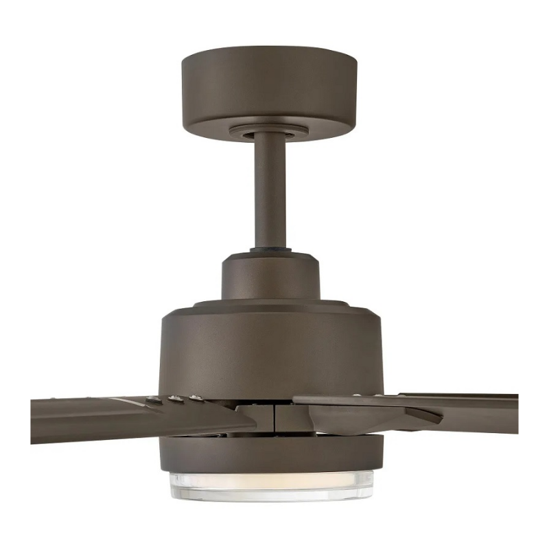 Hinkley 910566 Valor 66" Outdoor Smart Ceiling Fan with LED Light Kit - Metallic Matte Bronze