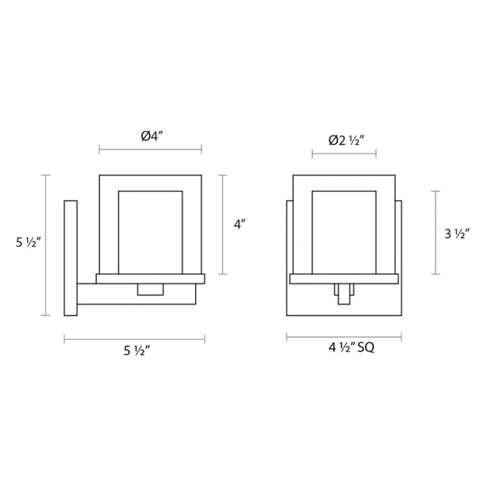 Sonneman 3410 Votivo 1-lt 6" Tall Sconce