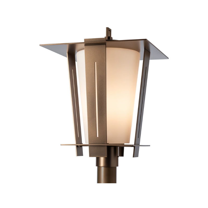 Hubbardton Forge 342026 Linea 1-lt 22" Tall LED Outdoor Lantern Post Light - Coastal Bronze