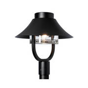 Hubbardton Forge 342031 Stowe 1-lt 19" Tall Outdoor Lantern Post Light - Coastal Black
