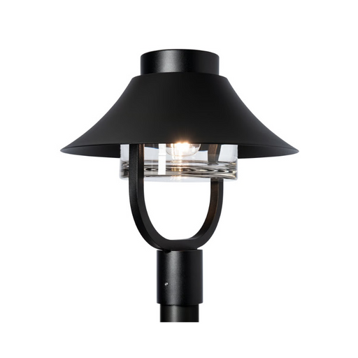 Hubbardton Forge 342031 Stowe 1-lt 19" Tall Outdoor Lantern Post Light - Coastal Black