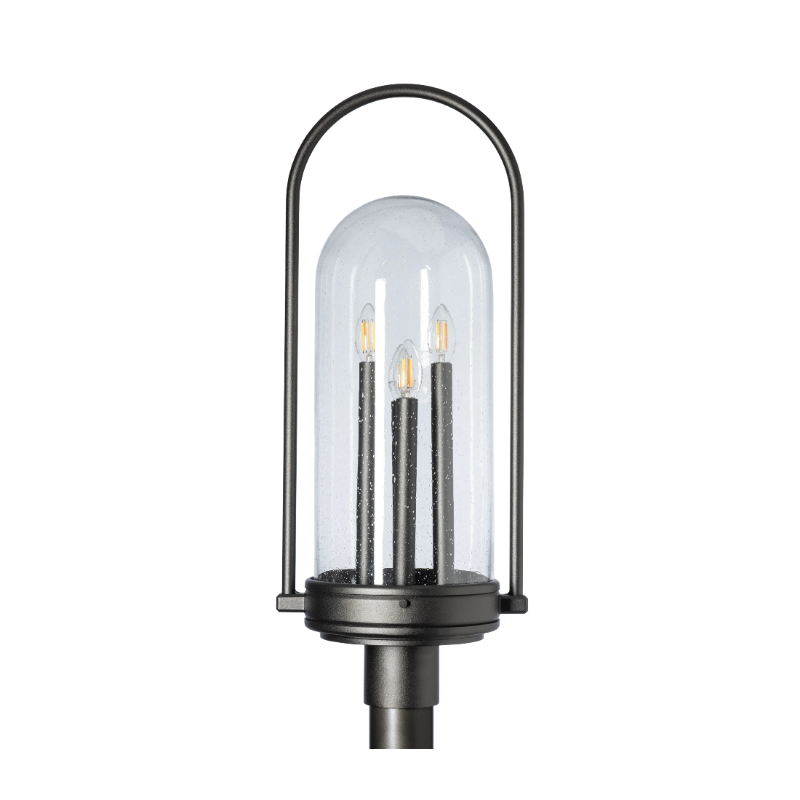 Hubbardton Forge 345213 Davis 1-lt 29" Tall Outdoor Post Light - Oil Rubbed Bronze