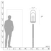 Hubbardton Forge 345213 Davis 1-lt 29" Tall Outdoor Post Light
