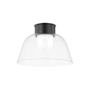 Hudson Valley 3514 Lakeside 1-lt 14" Flush Mount - Distressed Bronze