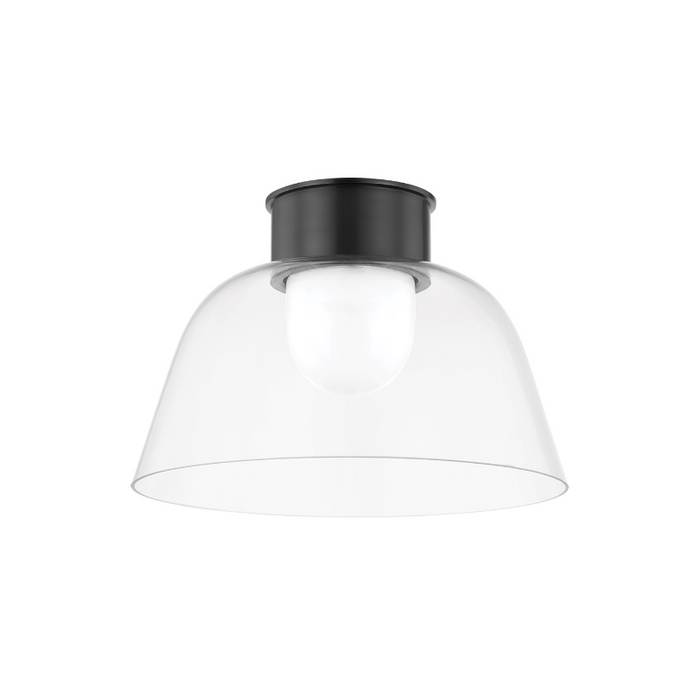Hudson Valley 3514 Lakeside 1-lt 14" Flush Mount - Distressed Bronze
