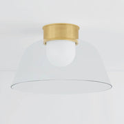 Hudson Valley 3520 Lakeside 1-lt 20" Flush Mount - Aged Brass