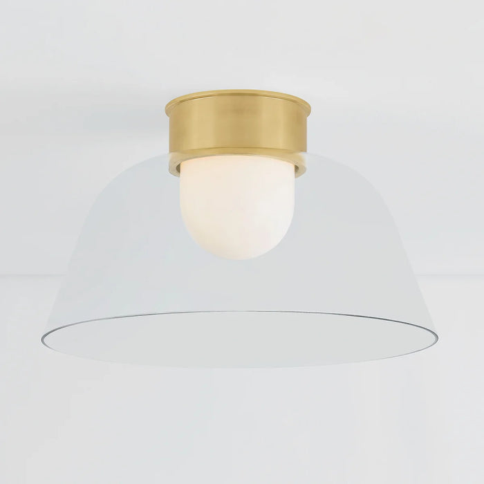 Hudson Valley 3520 Lakeside 1-lt 20" Flush Mount - Aged Brass