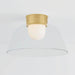 Hudson Valley 3520 Lakeside 1-lt 20" Flush Mount - Aged Brass