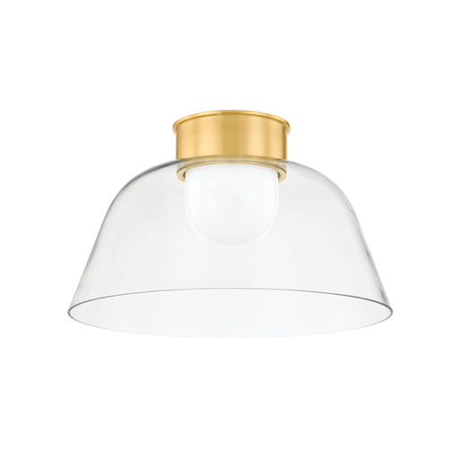 Hudson Valley 3520 Lakeside 1-lt 20" Flush Mount - Aged Brass