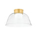 Hudson Valley 3520 Lakeside 1-lt 20" Flush Mount - Aged Brass