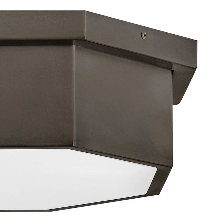 Hinkley 46993 Facet 3-lt 18" LED Flush Mount - Black Oxide