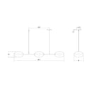 Sonneman 3613 Pillows 6-lt 49" LED Chandelier