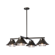 Hubbardton Forge 362025 Stowe 4-lt 38" Outdoor Pendant - Coastal Dark Smoke