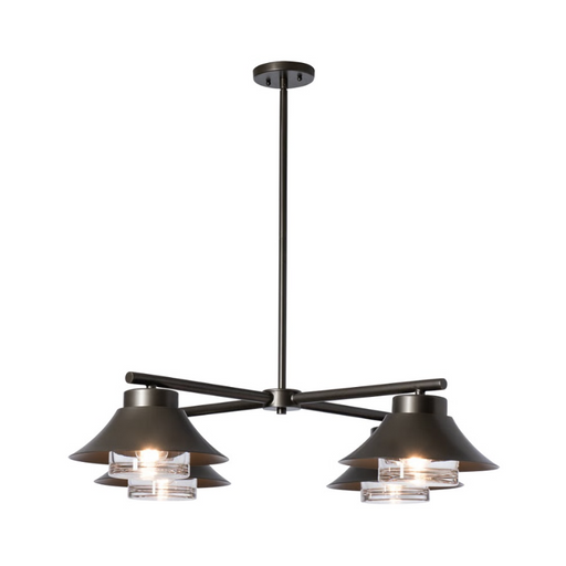 Hubbardton Forge 362025 Stowe 4-lt 38" Outdoor Pendant - Coastal Dark Smoke