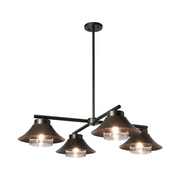 Hubbardton Forge 362025 Stowe 4-lt 38" Outdoor Pendant - Coastal Dark Smoke