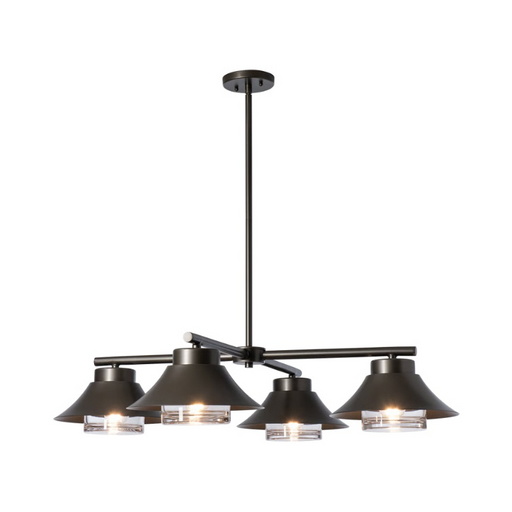 Hubbardton Forge 362025 Stowe 4-lt 38" Outdoor Pendant - Coastal Dark Smoke