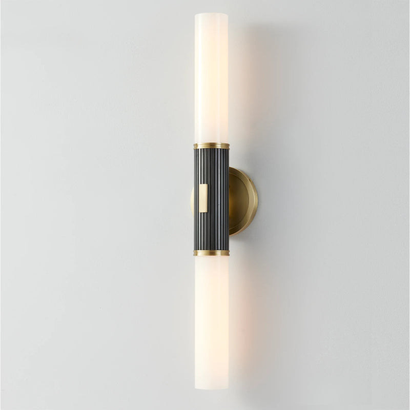 Hudson Valley 3626 Crewe 2-lt 26" Tall Wall Sconce-Aged Brass with Distressed Bronze