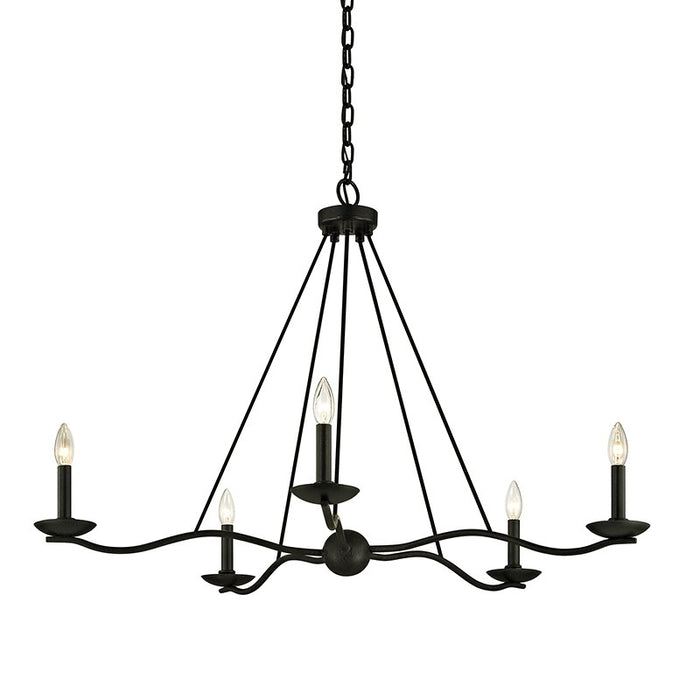 Troy F6305 Sawyer 5-lt 40" Chandelier